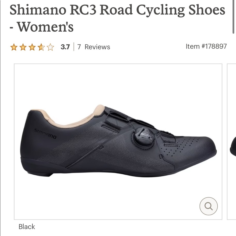 Women’s RC3 Road & Indoor Cycling Shoes - Women's size 5.5 US black and tan
